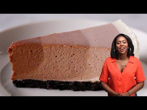 How To Make Ripple Chocolate Cheesecake With Kiano • Tasty
