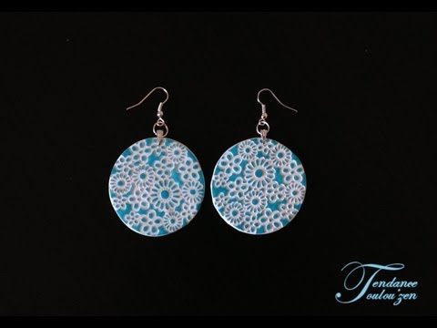 Tuto Boucles d'oreilles fimo facile debutant / Polymer clay earrings  tutorial for beginners - YouTube