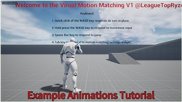 Unreal Engine 4/5 VMM - V1 - Tutorials - 1.Example Animation