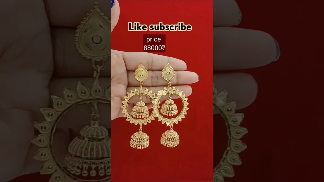 new fancy jhumka design gold | new earring tops design