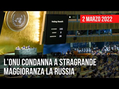 L’ONU condanna a stragrande maggioranza la Russia