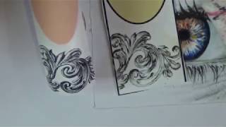 Рисуем объёмные вензеля на ногтях/дизайн ногтей/роспись на ногтях/Nail art painting Рисуем объёмные вензеля на ногтях/дизайн ногтей/роспись на ногтях/Nail art painting