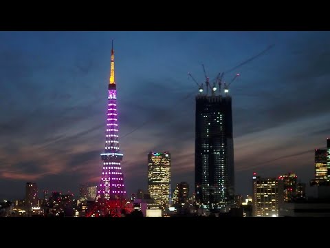 4K LIVE Tokyo Tower and Roppongi Hills and Azabudai Hills/東京タワーと麻布台ヒルズ/2023.1.4
