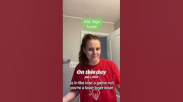 Learn How To Sign "Loser" in ASL for Beginners | American Sign Language #shorts