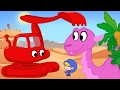 Morphle the digger in the Desert - Digger and Excavator video for kids