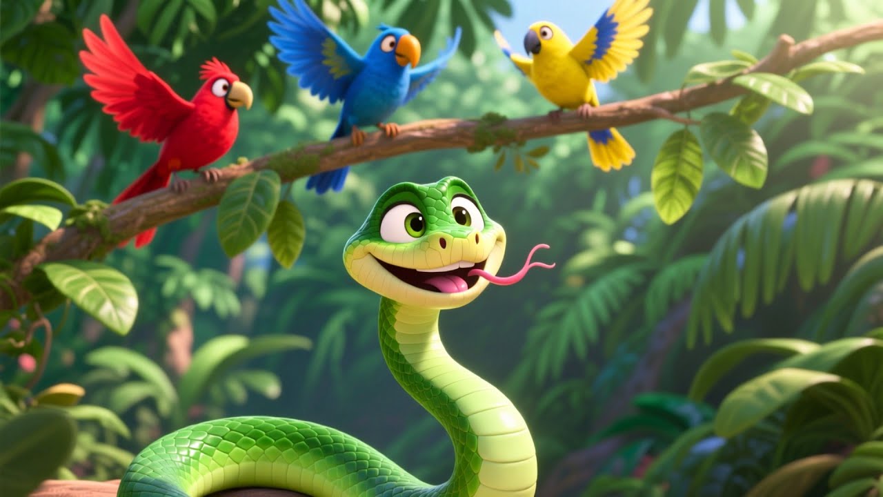 Sammy Snake Jungle Dance 🐍🎶 | Fun Animal Song for Kids | Playful Jungle Rhyme