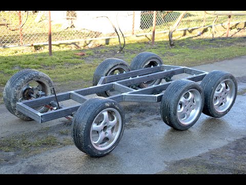 Homemade QUAD 6x6 WHEELS With CAR ENGINE ?! Part 1