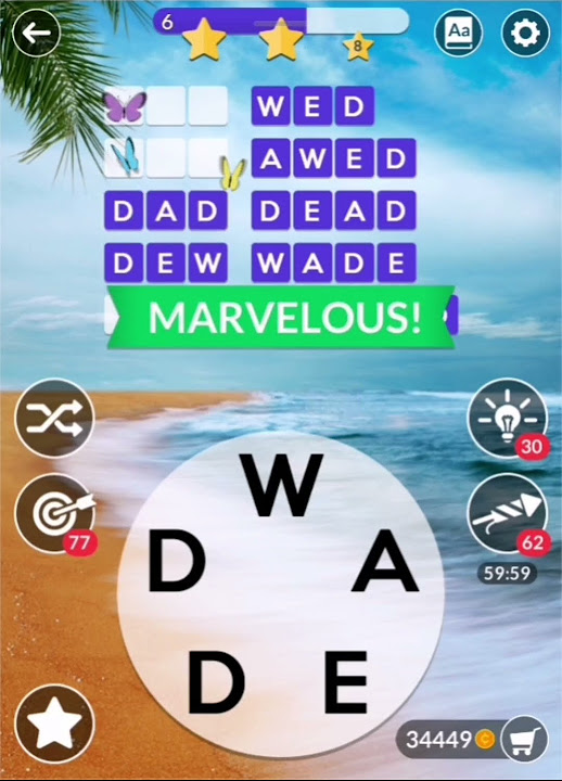 Wordscapes Uncrossed Daily Puzzle June 2, 2024 gameplay Answers
