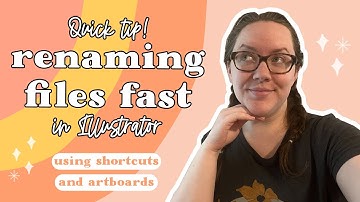 Quick Tip: Rename Files Fast w Artboards + Shortcuts