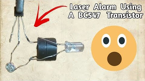 Laser Alarm using BC547 Transistor.