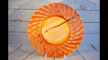 Woodturning - Paul Howards Fluting/Router Jig 7 - A Double Fluted Platter (Take 2)