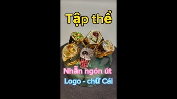 Tập thể nhẫn ngón út logo chữ cái | Lộc Tạp Hóa