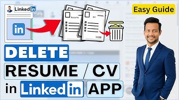 How to Delete Resume from LinkedIn App ✅ Remove Old CV in Mobile (2025 Guide)