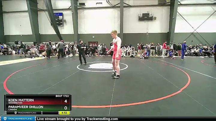 220 Lbs Cons. Round 2 - Koen Mattern, Washington V...