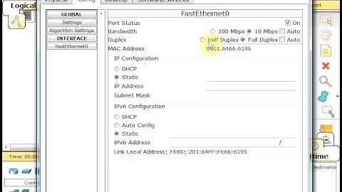 Cisco Ethernet Speed & Duplex settings