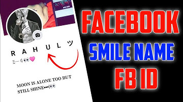 FACEBOOK SMILE NAME ID 2024 | FACEBOOK SMILE NAME ID