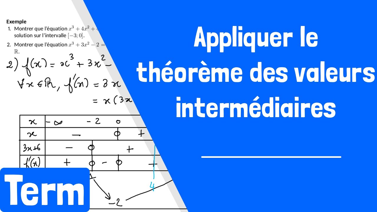 Comment appliquer le théorème des valeurs intermédiaires et son corollaire ? YouTube Comment appliquer le théorème des valeurs intermédiaires et son corollaire ? YouTube