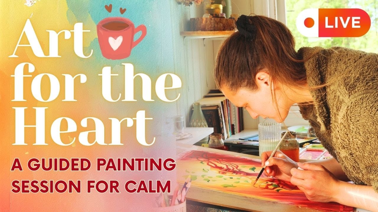 A Cozy Art Session 🎨 Resting in Presence 💛Paint w me or freely (NO skills needed)