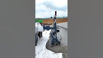 Horizontal paving process of concrete pavement- Good tools and machinery make work easy