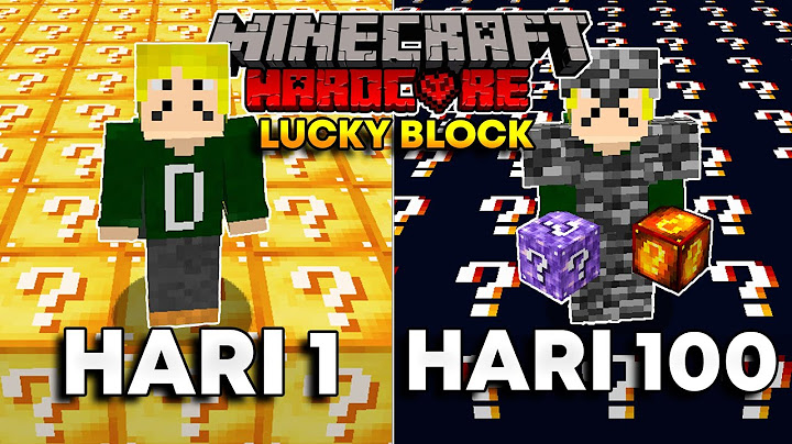 100 Hari di SUPERFLAT LUCKY BLOCK Minecraft Hardcore!