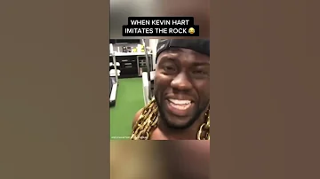 When Kevin Hart imitates The Rock after his workouts 😂👏