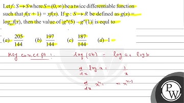 Let \( f: S \rightarrow S \) where \( S=(0, \infty) \) be a twice differentiable function such t...