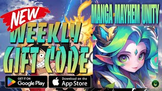 Manga Mayhem: Unity New Weekly Gift Code 🎁 #2 Anime Fury Skirmish Anime Card RPG Game! android/iOS