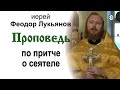 Проповедь по притче о сеятеле (2020.11.01). Иерей Феодор Лукьянов