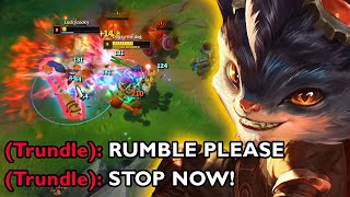 RUMBLE IS THE BEST TOPLANER... NO WAY HE CAN LOSE THE LANE