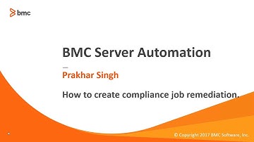 BSA: How to create compliance job remediation