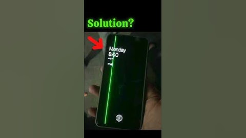 WTF* 🥺 | How To Remove Green Line On Screen
