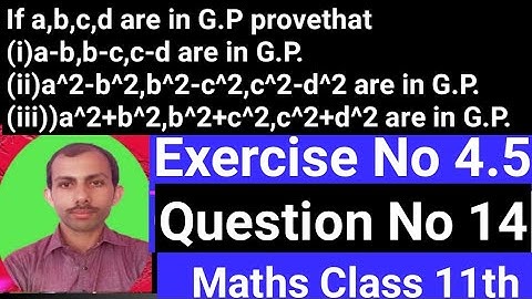 If a,b,c,d are in G.P prove that (i)a-b,b-c,c-d are in G.P.(ii)a^2-b^2,b^2-c^2,c^2-d^2 are in G.P.