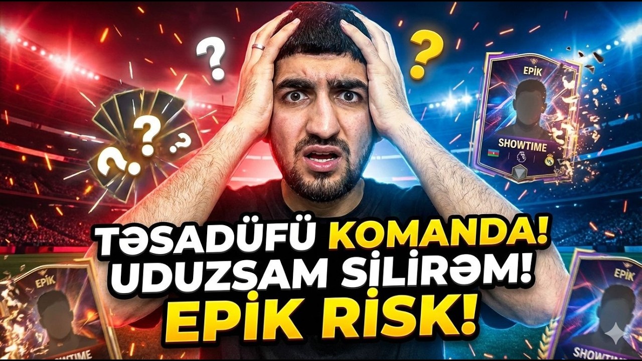RANDOM KART NÖVÜ ilə KADRO QURDUM və KLASMAN OYNADIM! UDUZSAM EPİK KART SİLİRƏM!😱KART challange #1