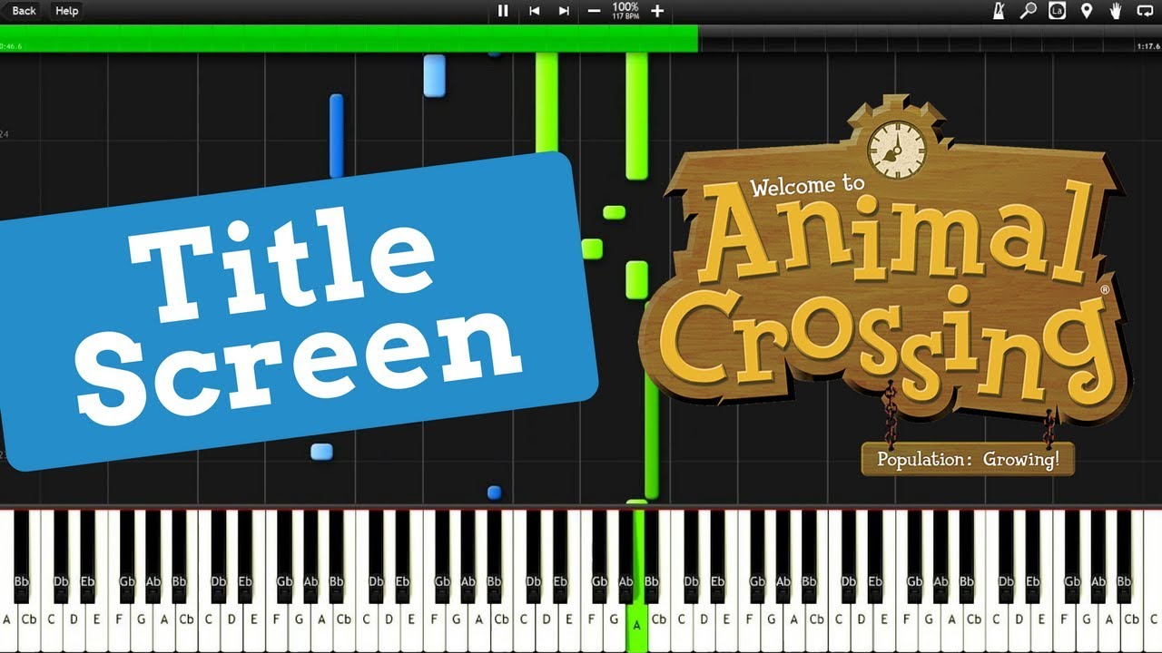 Animal Crossing - Title Screen (Synthesia)