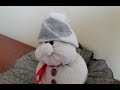 Старый носок + рис = снеговик! DIY.  Snowman made of sock.