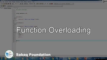 Function overloading, Computer Science Lecture | Sabaq.pk