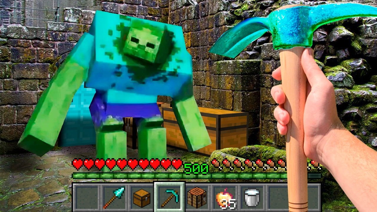 Minecraft Real Life POV ZOMBIE APOCALYPSE FIGHT in Realistic Minecraft Animation