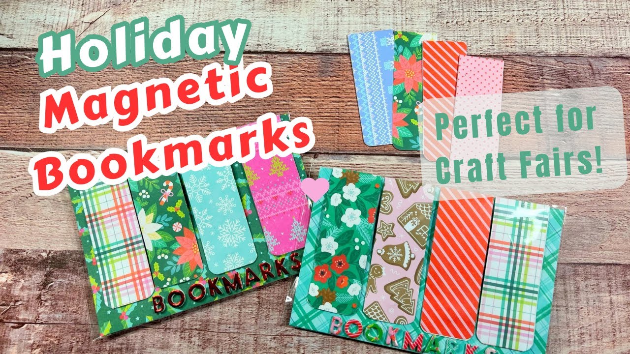 Magnetic Bookmarks 🎄📕 Holiday Edition ✨ Perfect for Craft Fairs!