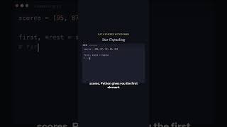 Unlock Python's Hidden Power: Master Star Unpacking in One Line! #Shorts