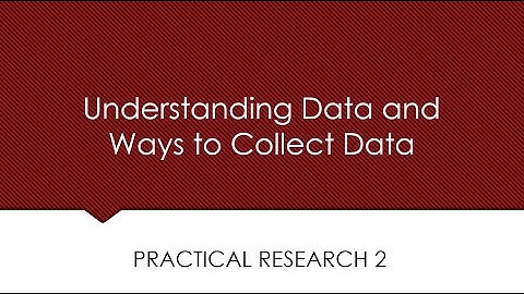 2022-02-22 Practical Research 2 - Understanding Data and Ways to Collect Data