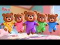 ஐந்து சின்ன கரடிகள் - Five Little Bears Jumping on the Bed | Nursery Rhymes for kids | Galatta Kids