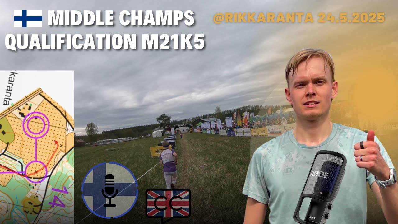 SM-keskimatka 2025 karsinta | Suunnistus selostuksella