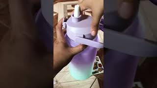 How to assemble the straw#motivationalwaterbottle#shopee