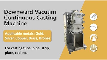Vacuum Continuous Casting Machine for gold silver copper rod, strip, bar, plate under Vacuum Casting
