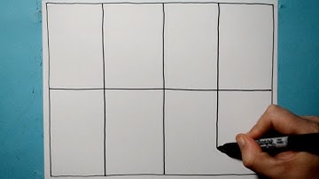 Cool 3D Grid Pattern / Satisfying Line Illusion Drawing / Daily Art Therapy / Day 0130