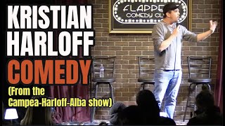 Kristian Harloff opening set from Flappers comedy club. (Campea-Alba-Harloff show)