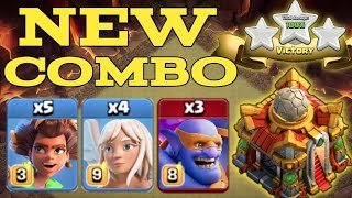 TH16 NEW ATTACK STRATEGY ! 5 ROOT RIDER + 4 HEALER + 3 SUPER BOWLER - BEST TH16 ATTACK STRATEGY