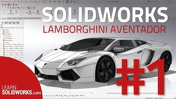 #1 SolidWorks Tutorial : Model a Lamborghini Aventador