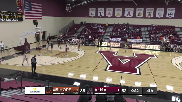 Alma College Women's Basketball vs. Hope College