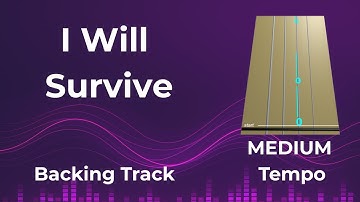 I WILL SURVIVE 🎤 Backing Track Violin Tutorial | Animated Violin TAB | MEDIUM Tempo